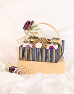 Royal Blue Rectangle Hamper Basket