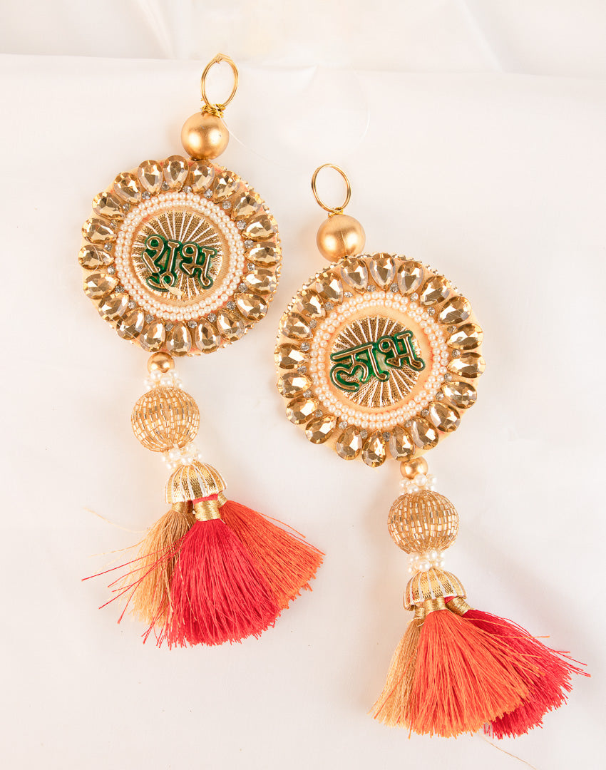 Orange & Gold Subh Labh hangings