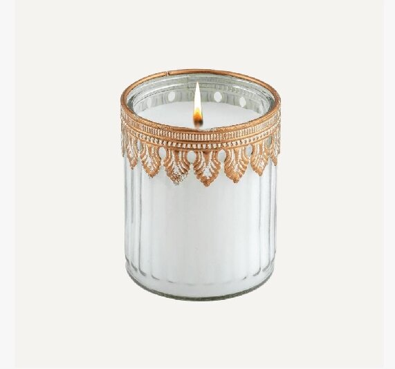 Tranquil Garden Scented Candle white