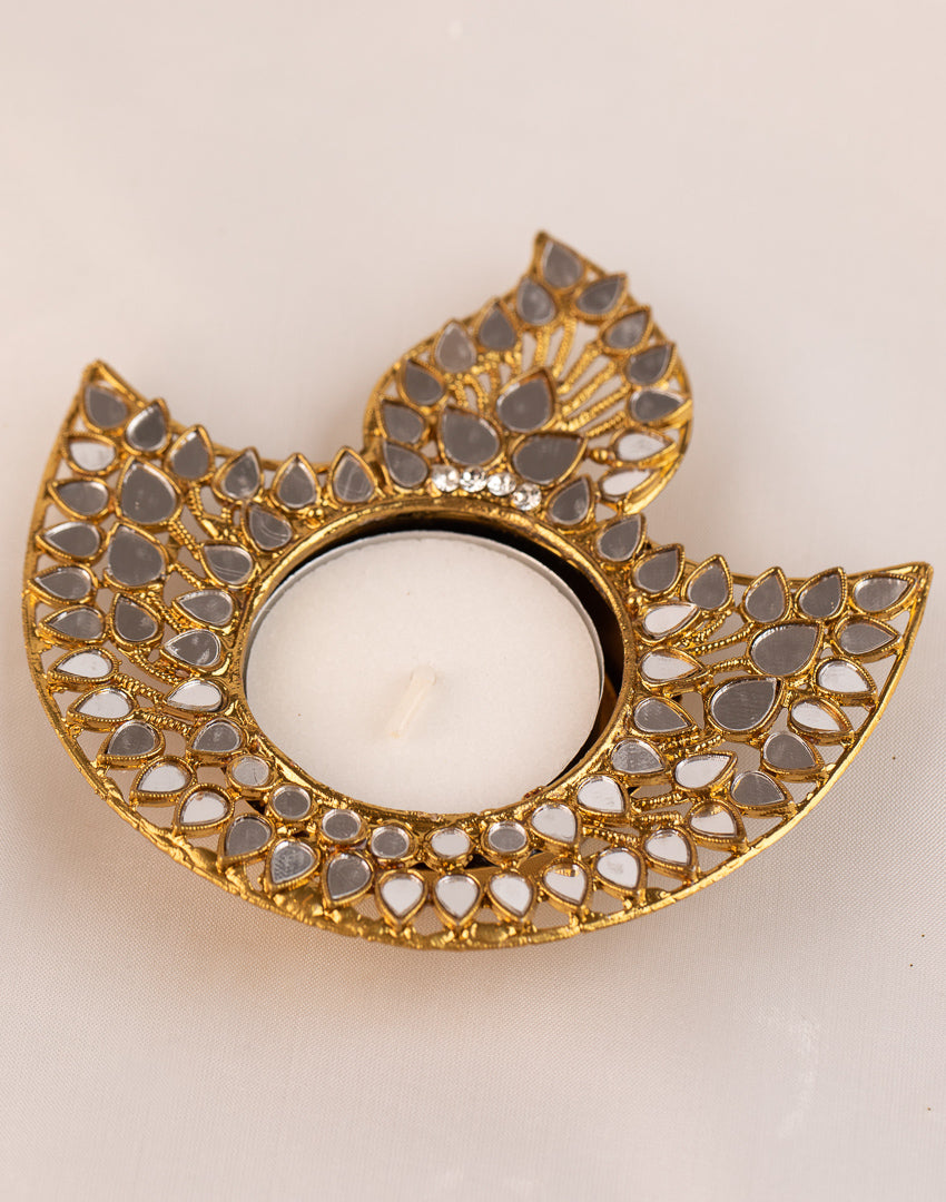 Dazzling Diya Shaped Candle Holder