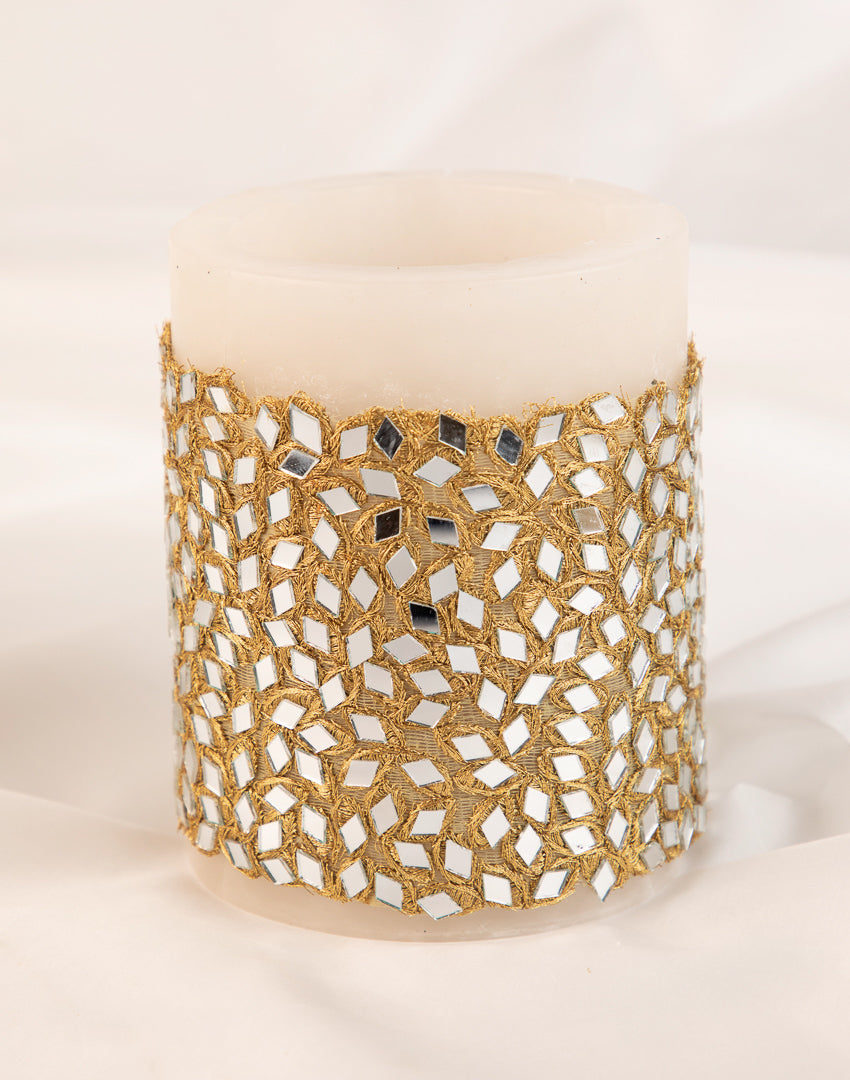 Mirrored Soy wax candle holder